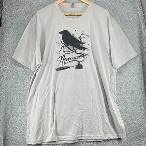 Edgar Allan Poe Nevermore The Raven T-Shirt size XXL